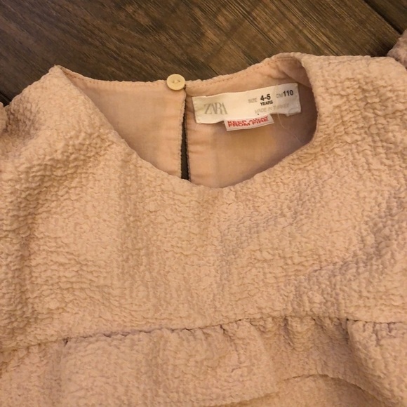 Zara | 4-5 | Pink Ruffled Kids Dress - Picture 2 of 4